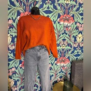 Burnt orange sweater